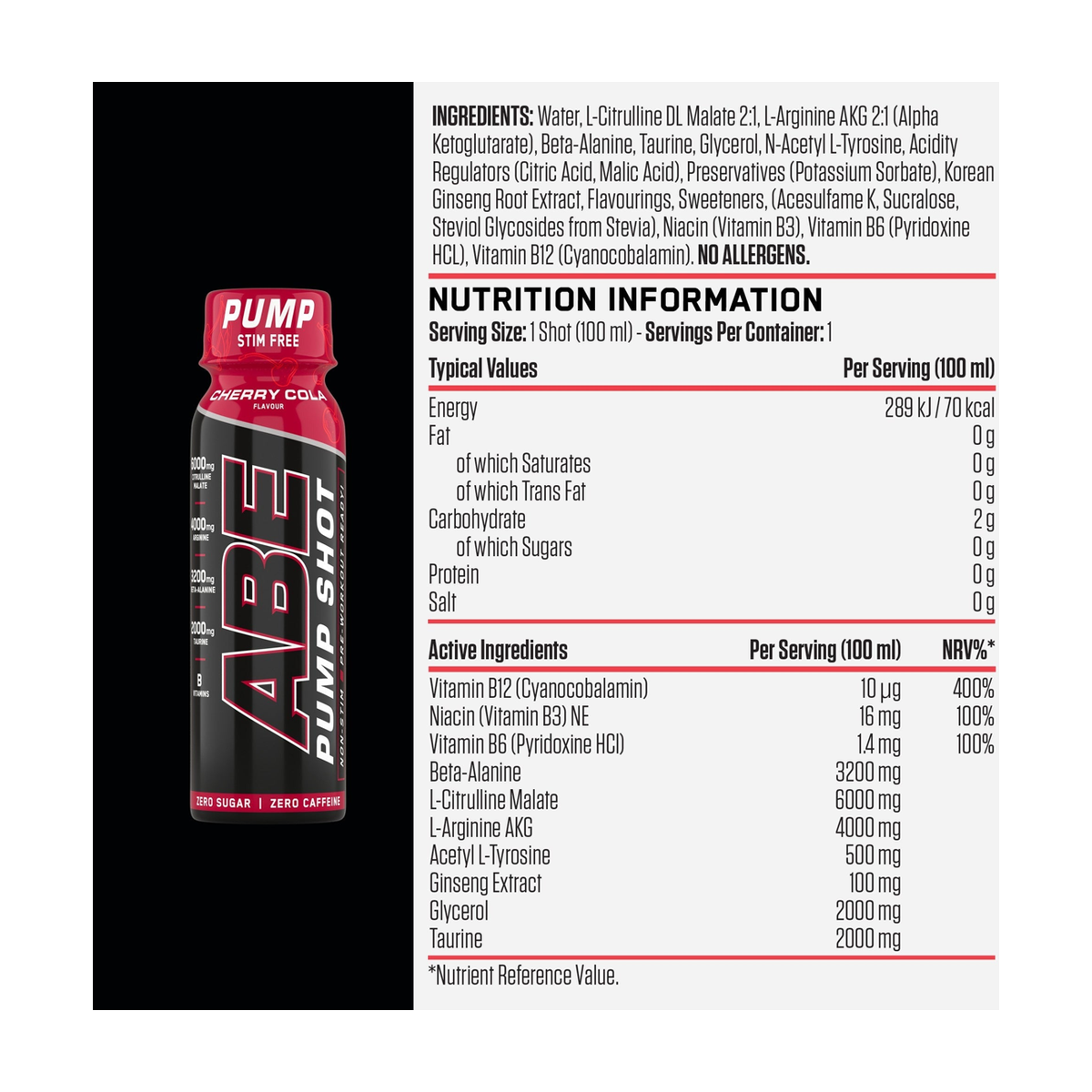 Applied Nutrition ABE Pump Shot - Product view 4