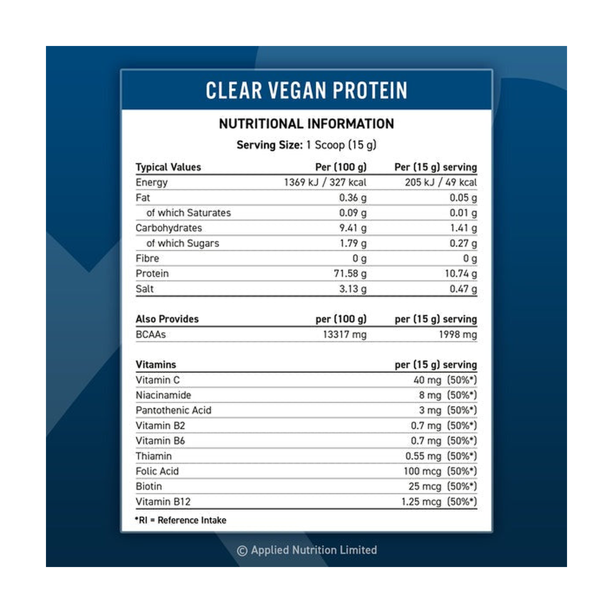 Applied Nutrition Clear Vegan Protein - Produktansicht 5