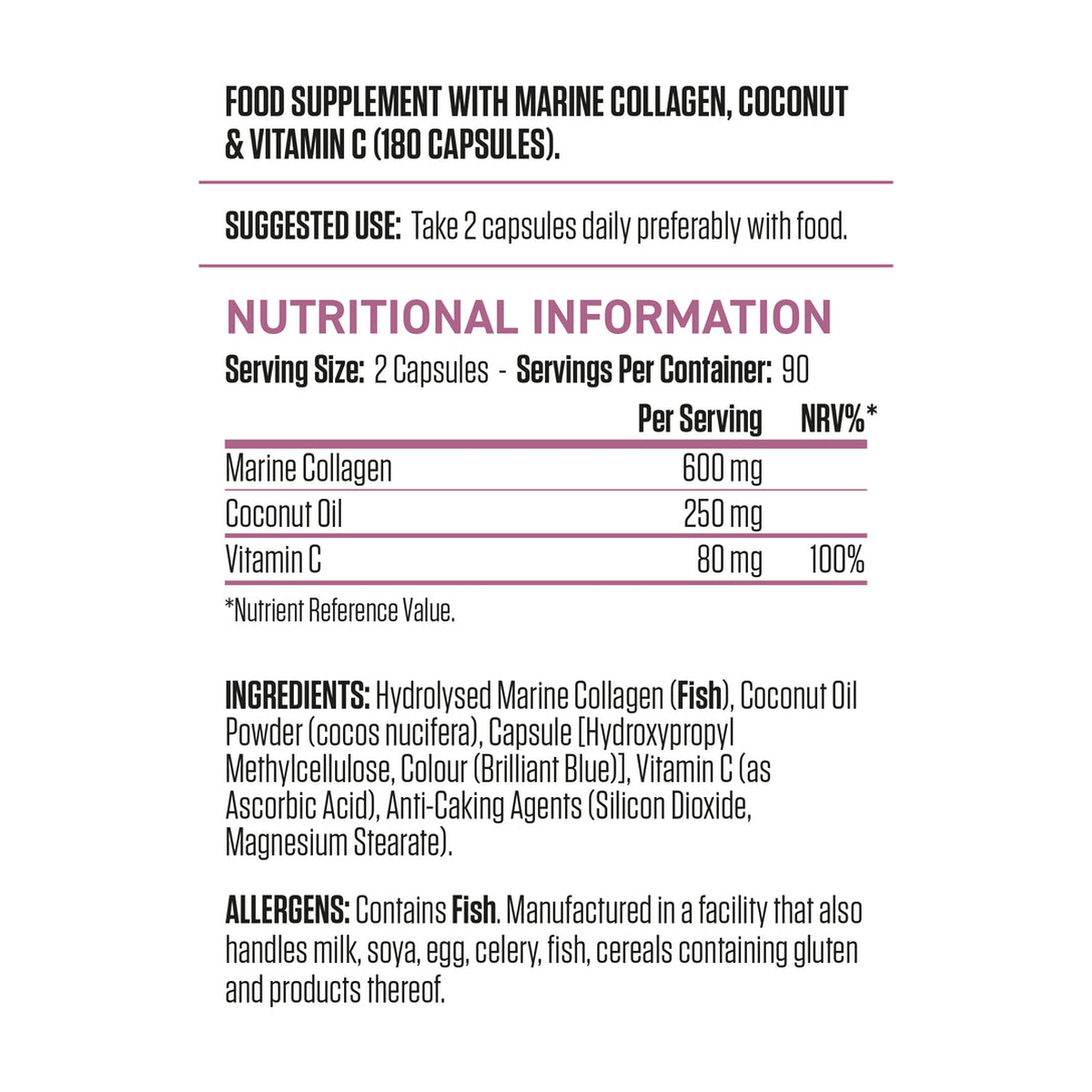 Applied Nutrition Collagen + Coconut - Produktansicht 2