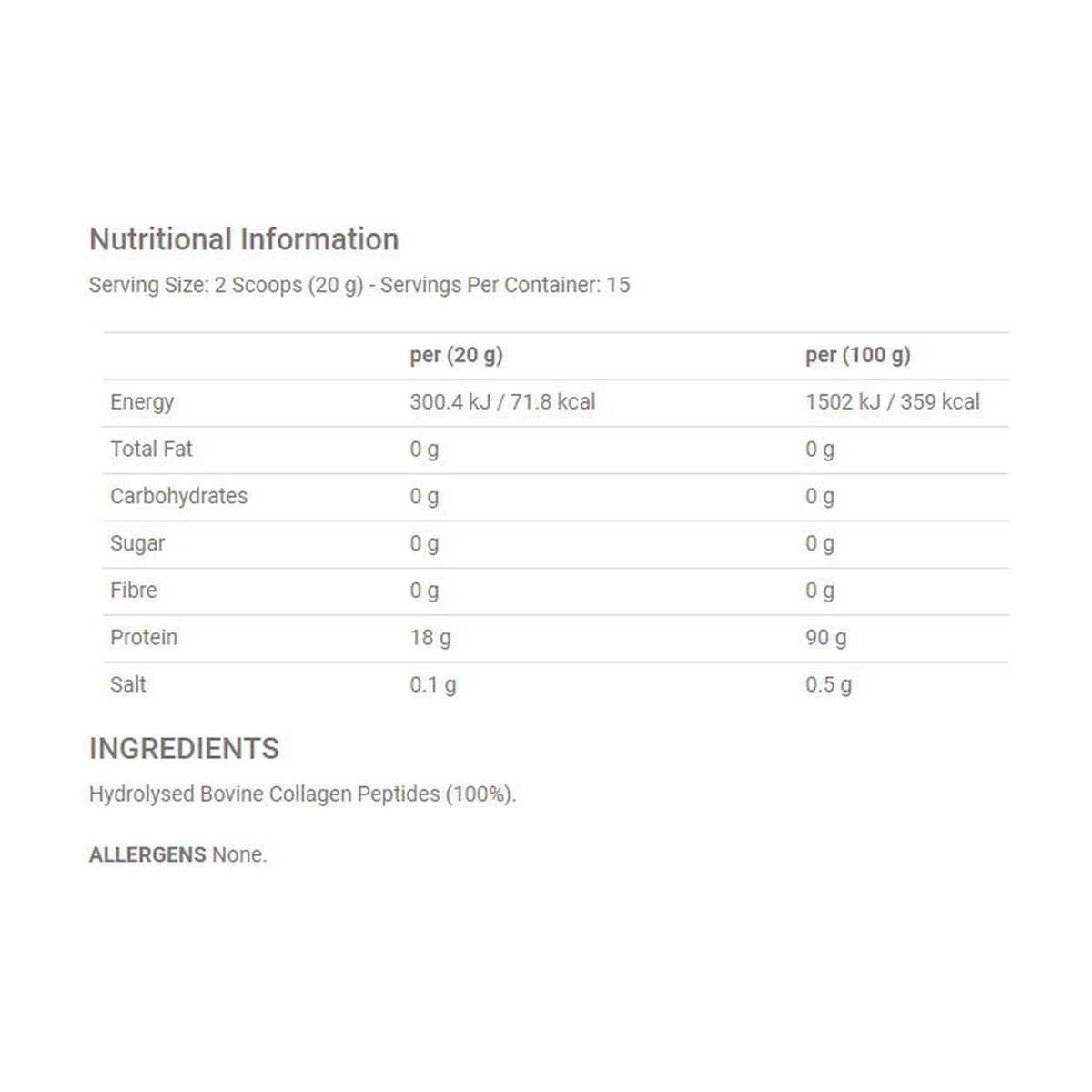 Applied Nutrition Collagen Peptides - Produktansicht 2