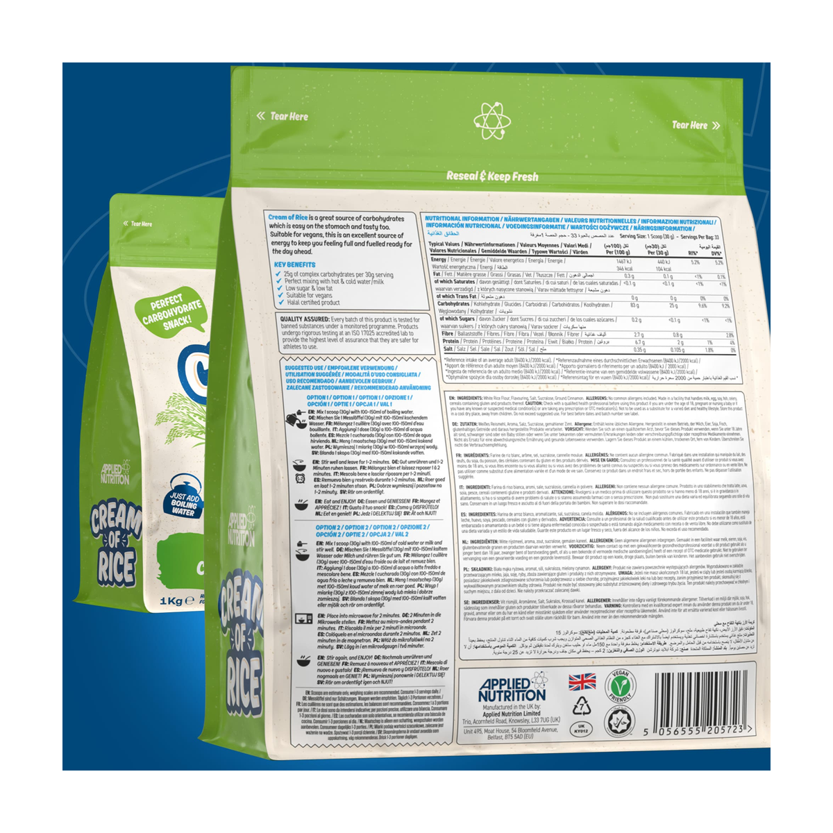 Applied Nutrition Cream of Rice - Product view 6