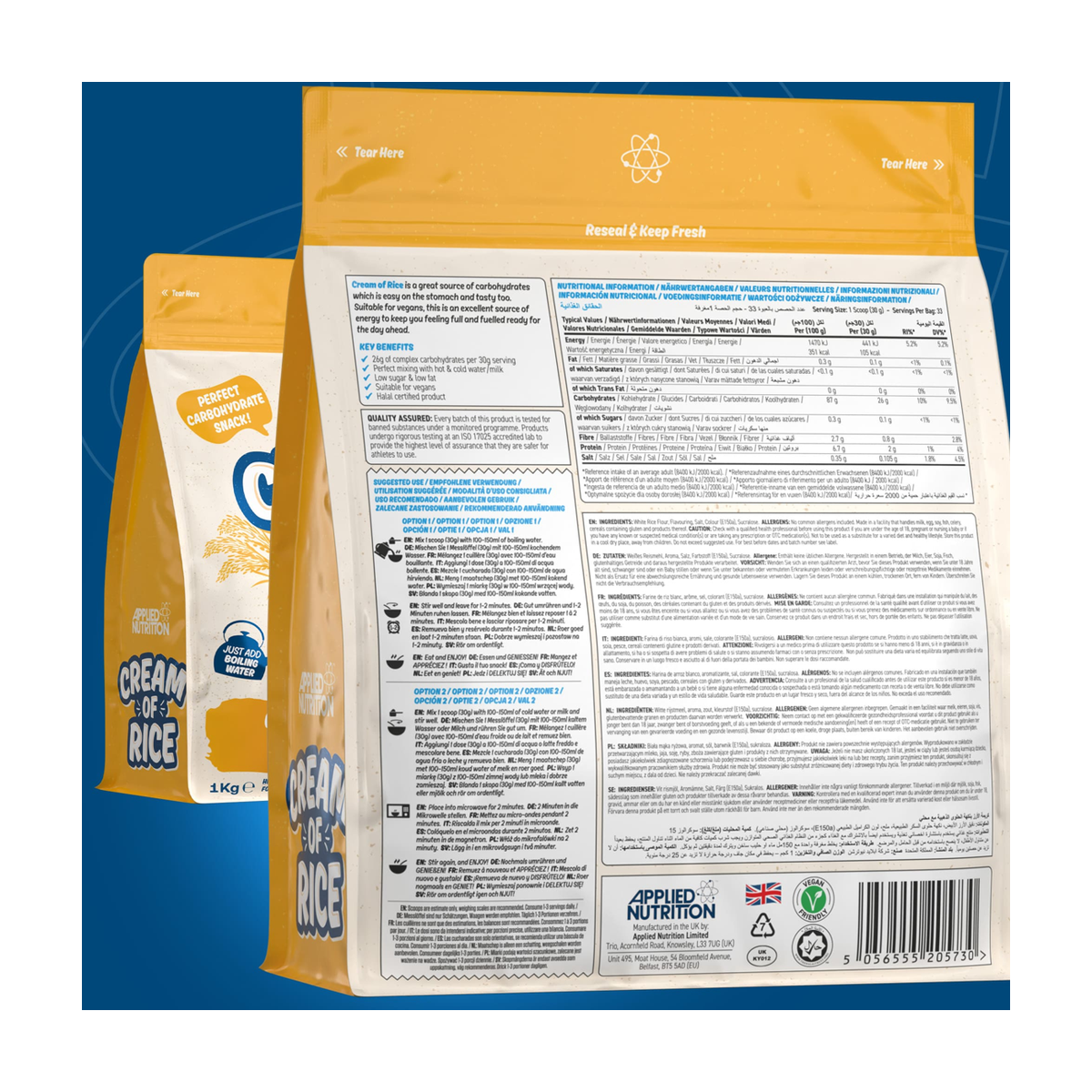 Applied Nutrition Cream of Rice - Product view 7