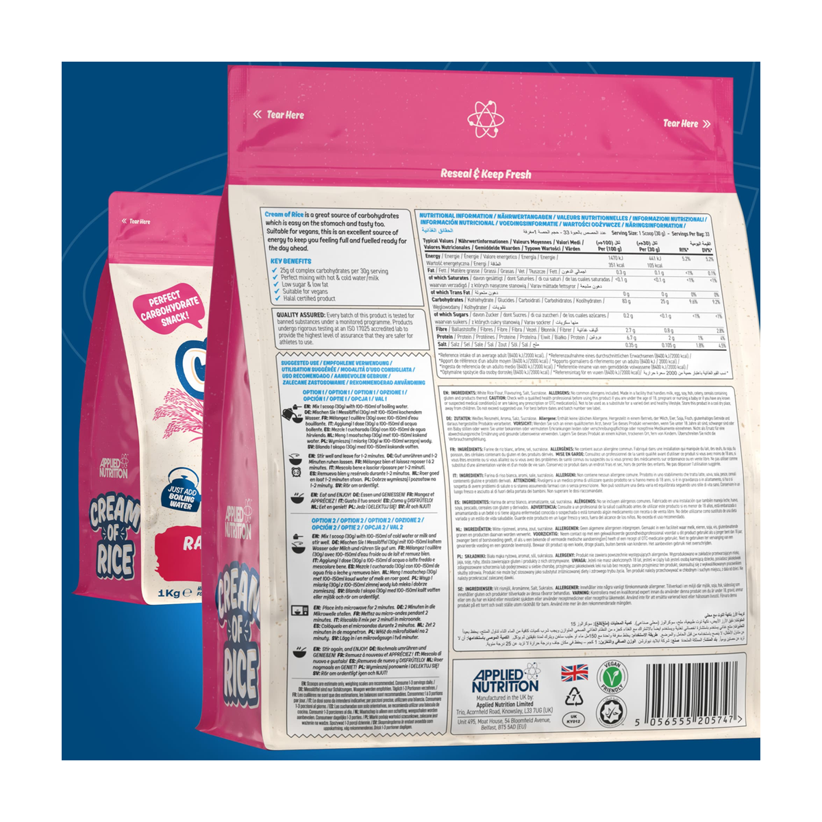 Applied Nutrition Cream of Rice - Product view 8
