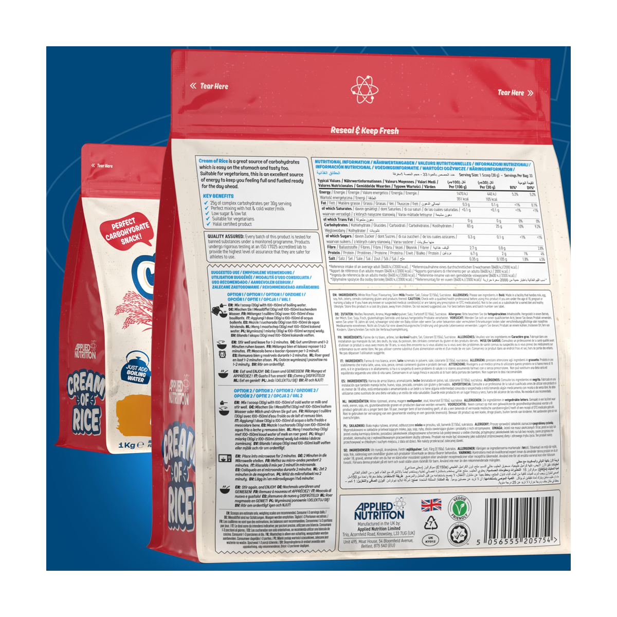Applied Nutrition Cream of Rice - Product view 9
