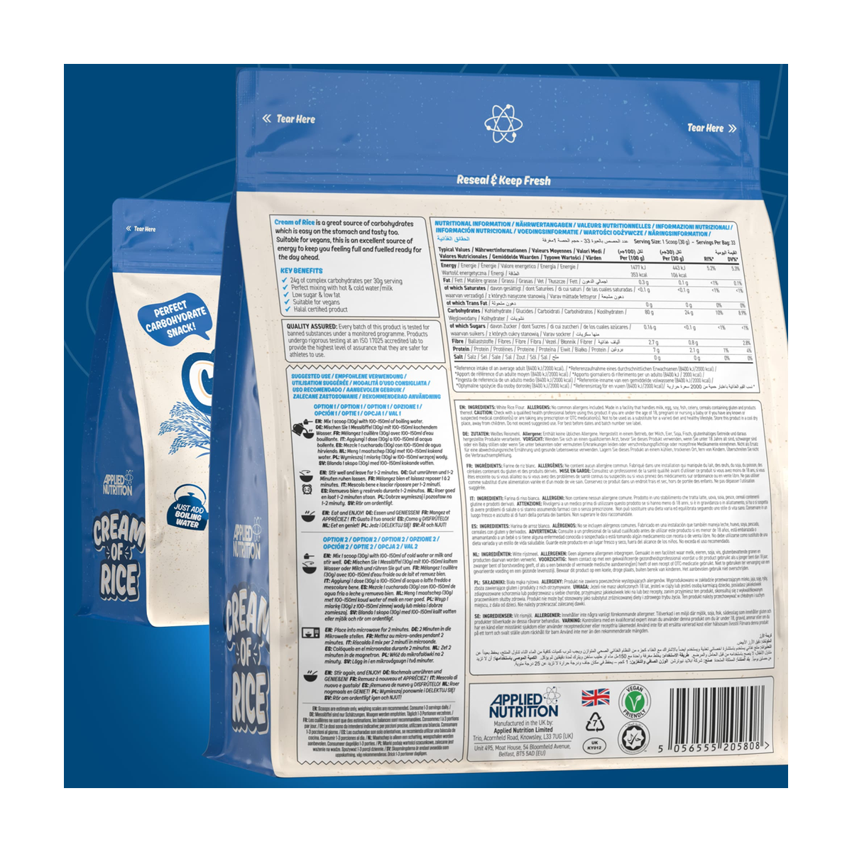 Applied Nutrition Cream of Rice - Product view 10