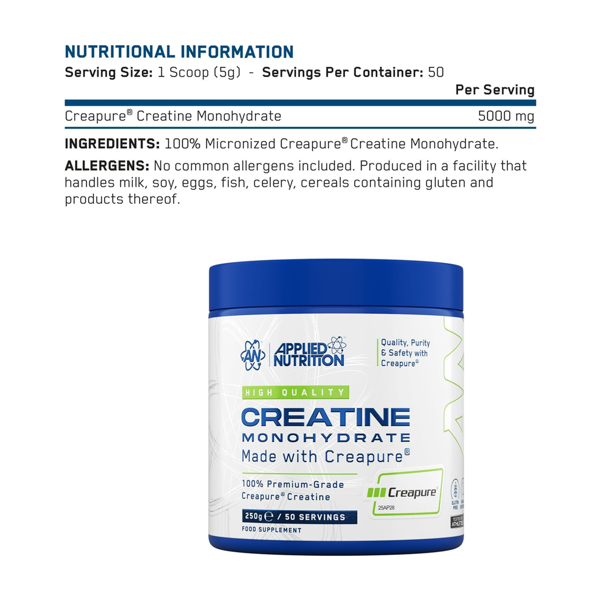 Applied Nutrition Creatine Creapure - Produktansicht 2