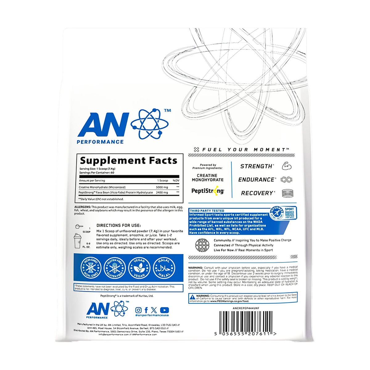 Applied Nutrition Creatine Monohydrate + Peptide - Produktansicht 2