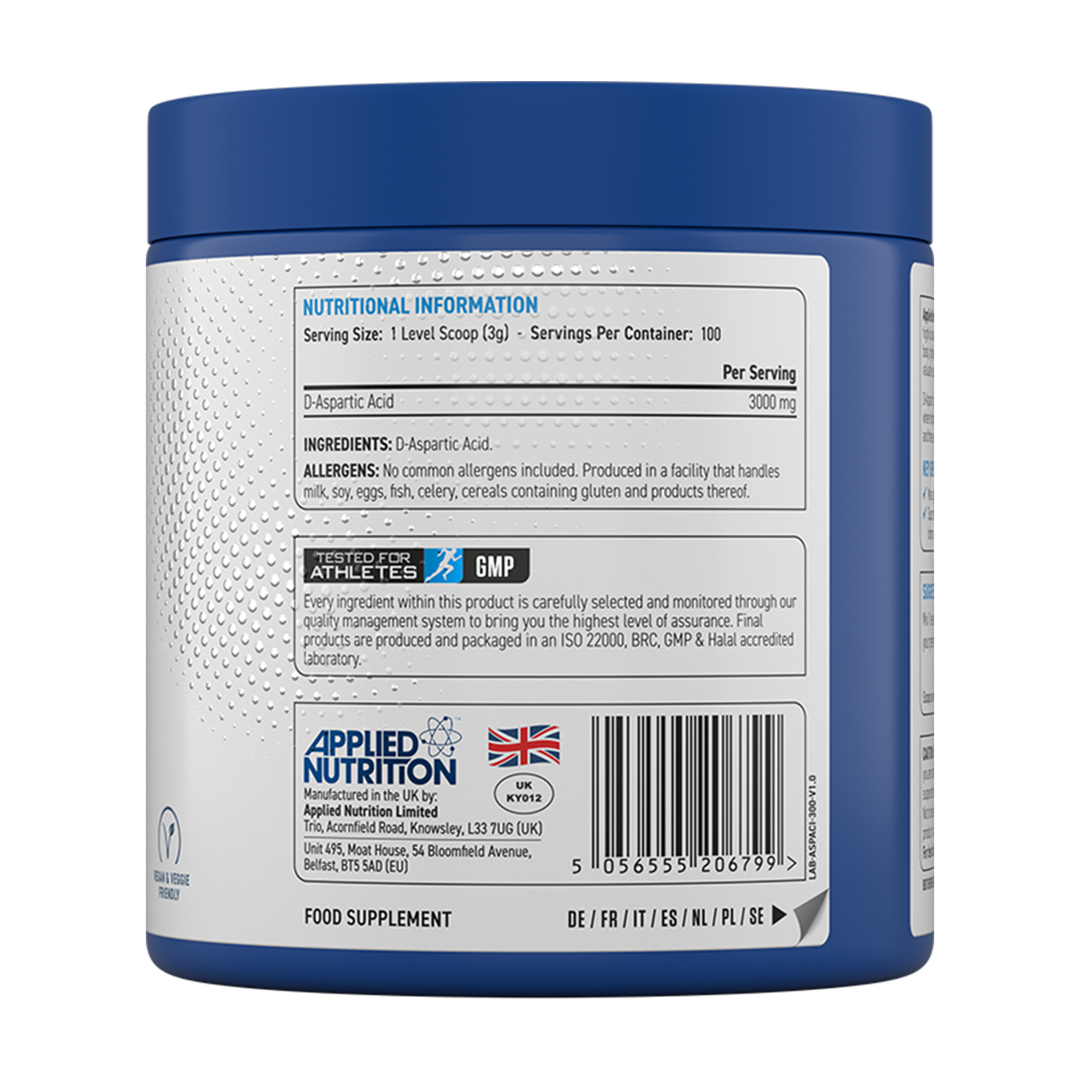 Applied Nutrition D-Aspartic Acid - Produktansicht 2