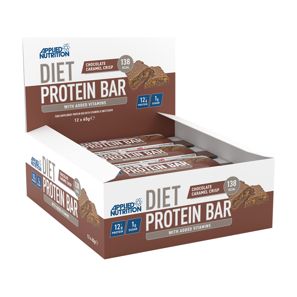 Applied Nutrition Diet Protein Bar - 12 x 45 g