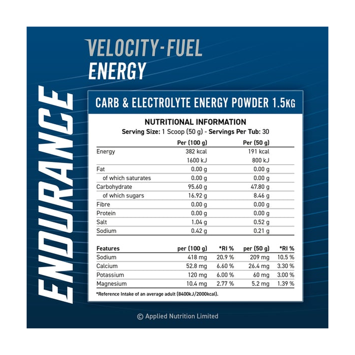 Applied Nutrition Endurance Carb & Electrolyte Energy - Product view 7