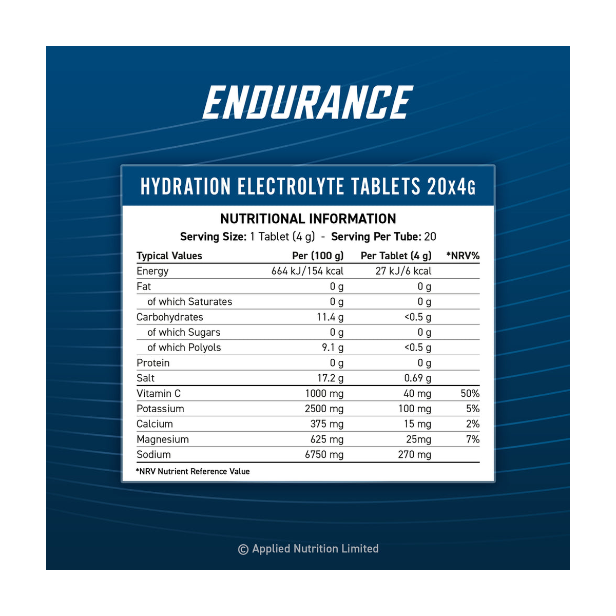 Applied Nutrition Endurance Hydration Electrolyte tabs - Product view 8