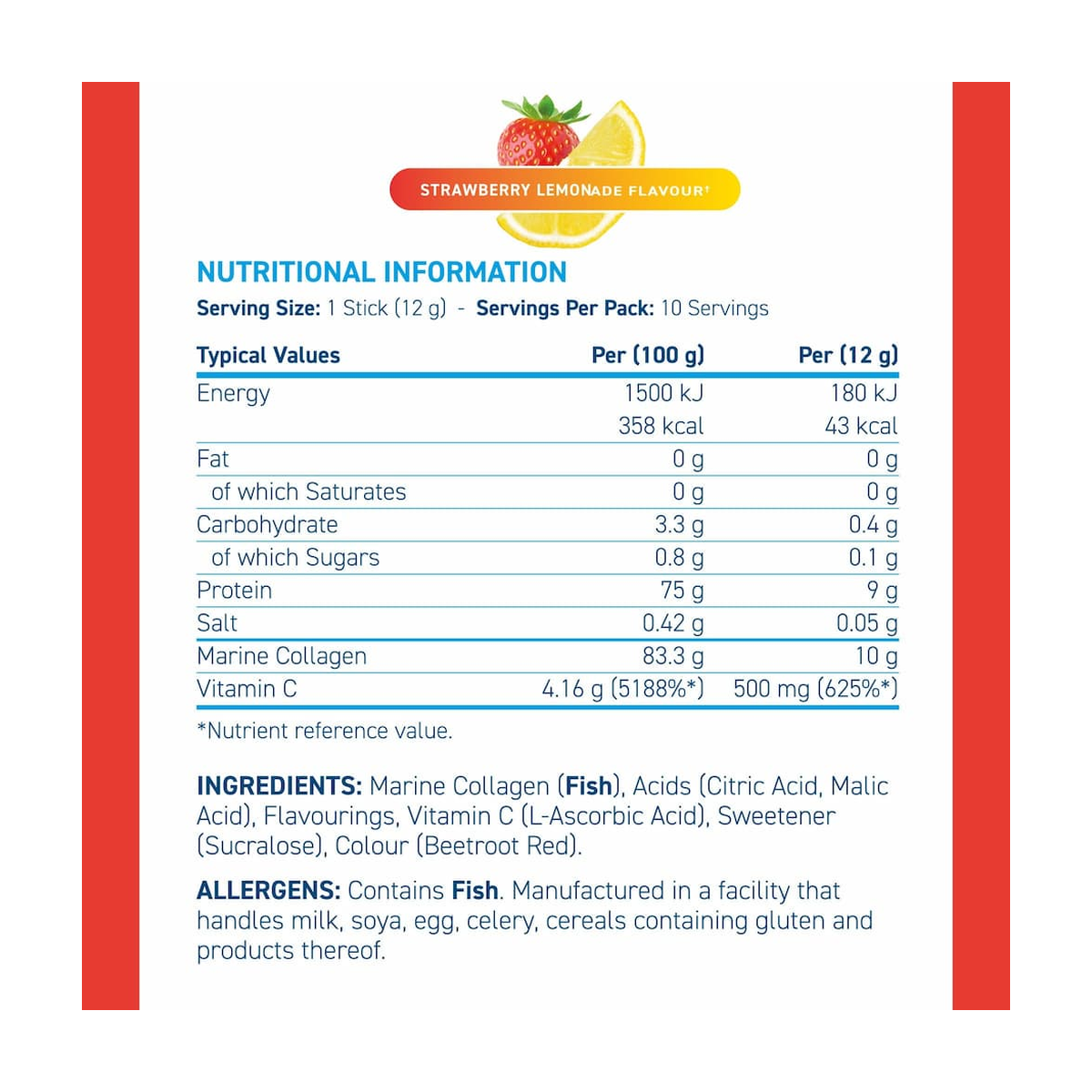 Applied Nutrition Marine Collagen Sticks - Product view 7