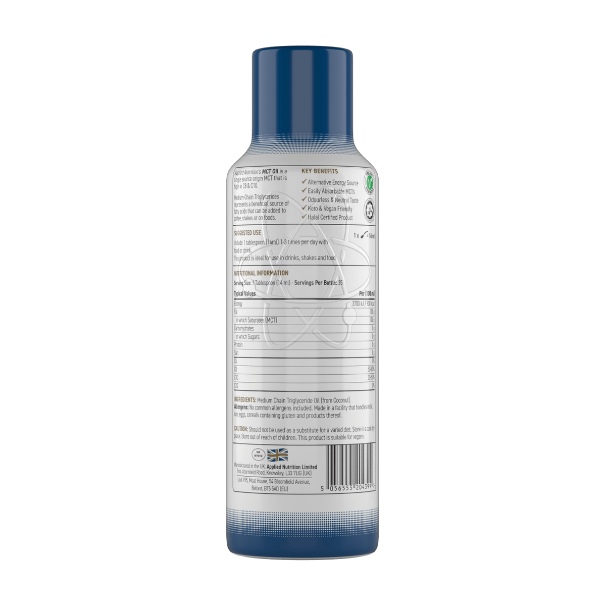 Applied Nutrition MCT Oil - Product view 3