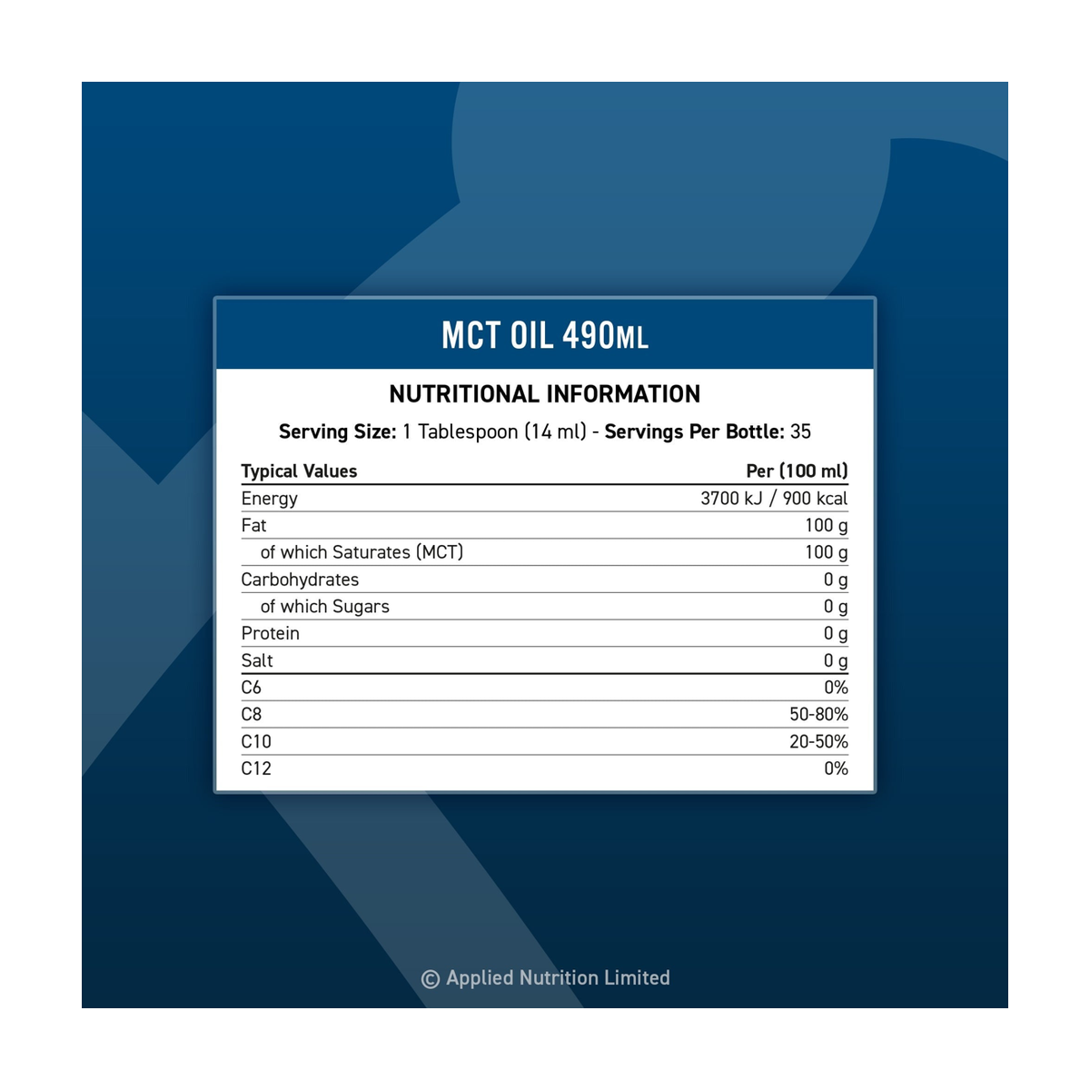 Applied Nutrition MCT Oil - Product view 4