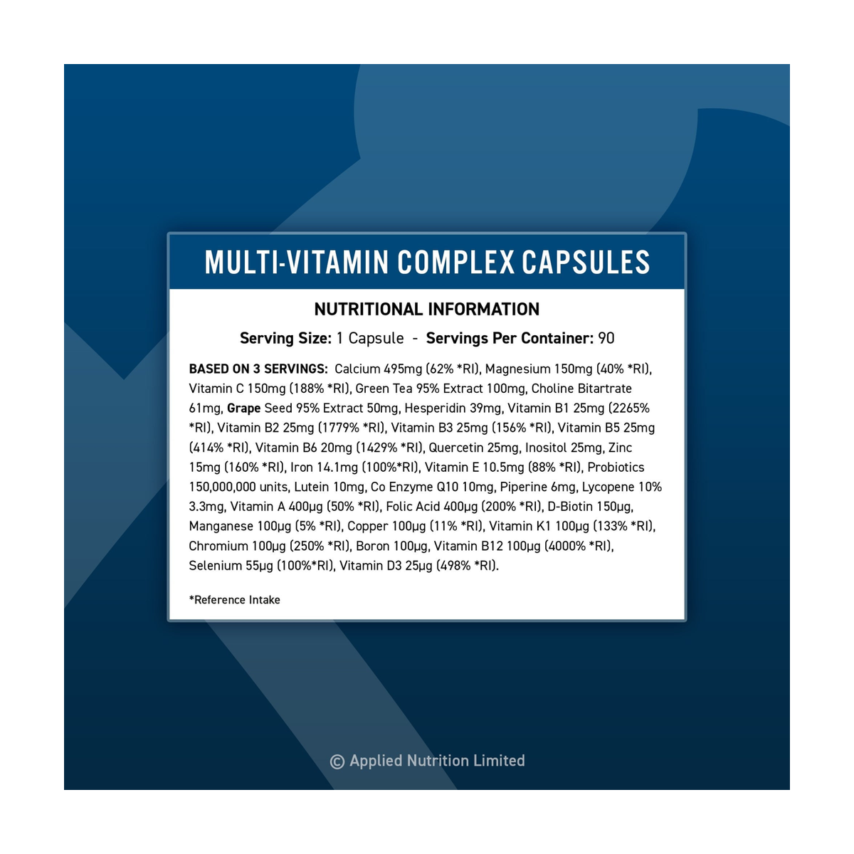 Applied Nutrition Multi-Vitamin Complex - Product view 4