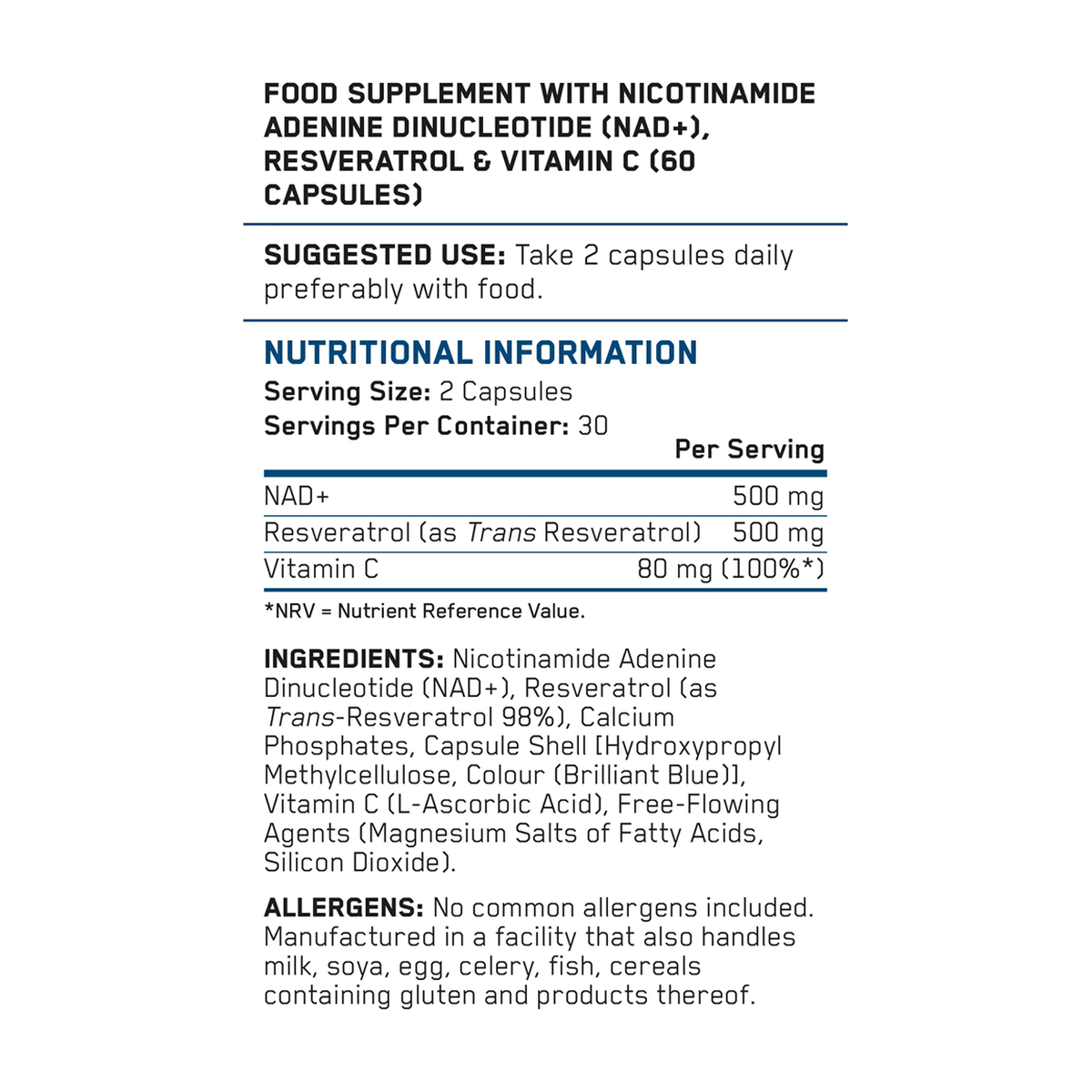 Applied Nutrition Nad+ Trans Resveratrol - Produktansicht 2