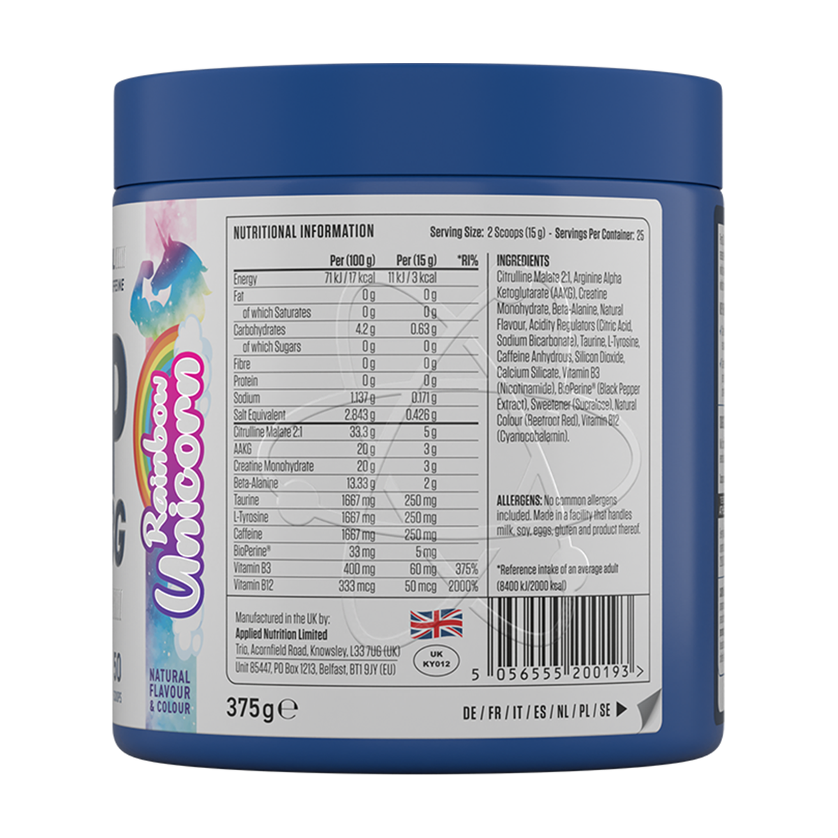 Applied Nutrition Pump 3G Pre-workout - Product view 7
