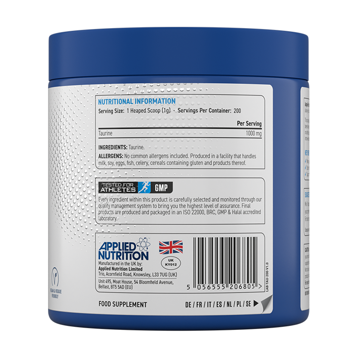 Applied Nutrition Taurine - Produktansicht 2