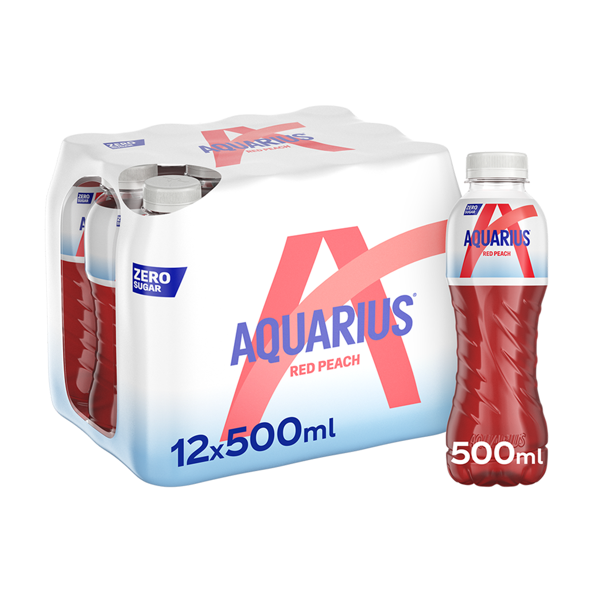 Aquarius Zero Sugar - 12 x 500 ml
