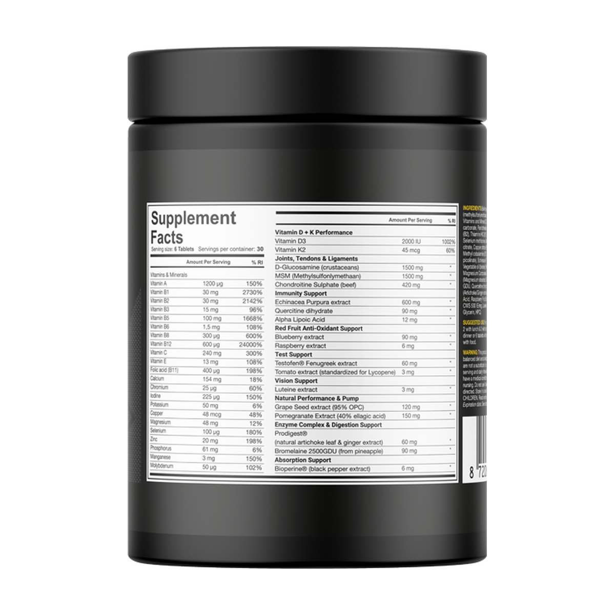 Dedicated Nutrition Alpha Triad - Produktansicht 2