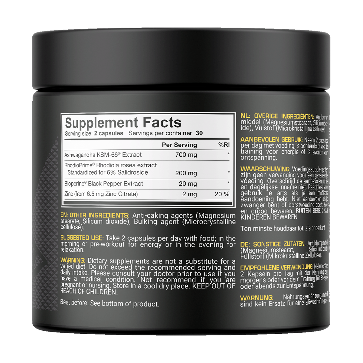 Dedicated Nutrition ASHWA-BOL - Produktansicht 2