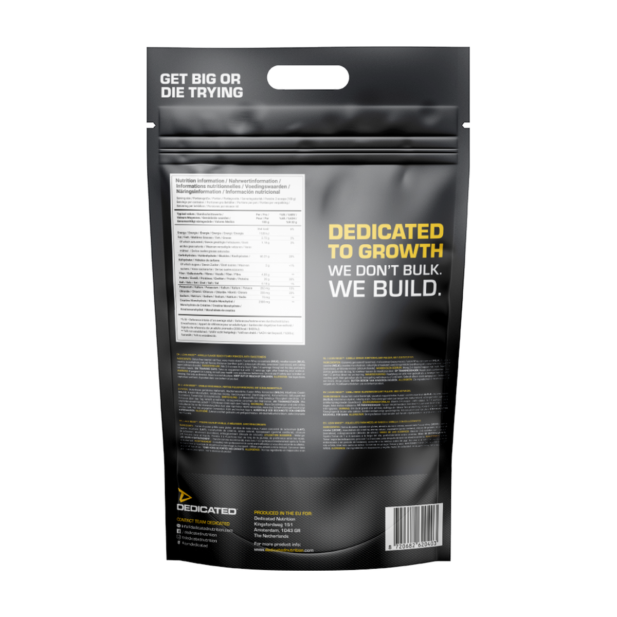 Dedicated Nutrition Lean Mass Gainer - Product view 5