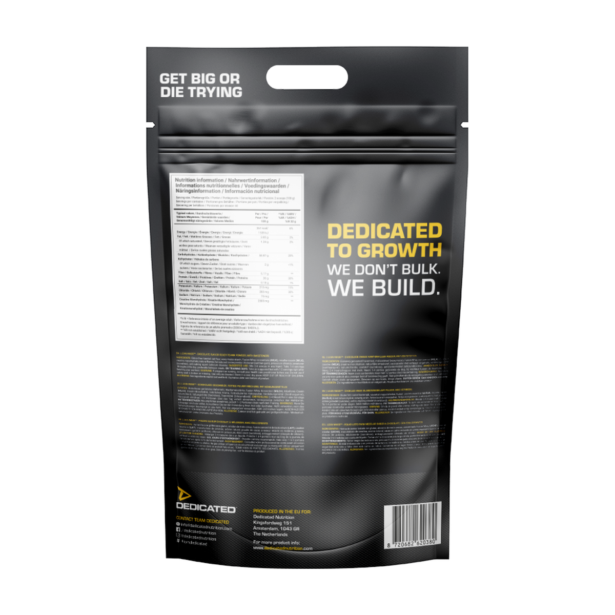 Dedicated Nutrition Lean Mass Gainer - Product view 7