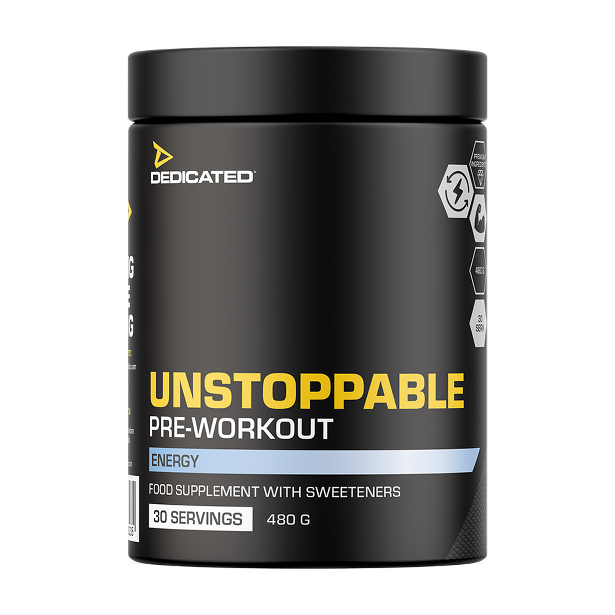 Dedicated Nutrition Unstoppable Pre-workout - Product view 4