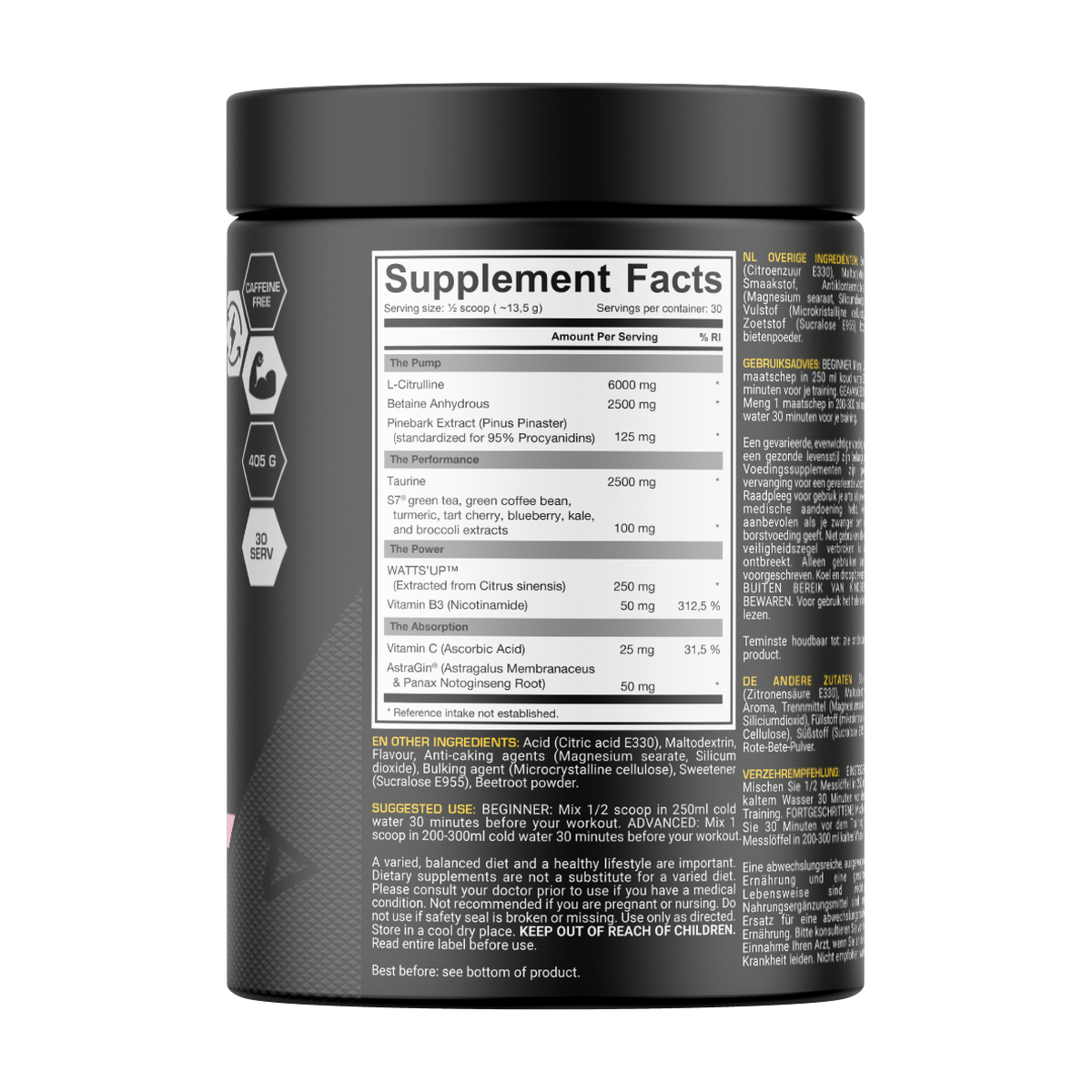 Dedicated Nutrition Unstoppable Pump - Product view 4