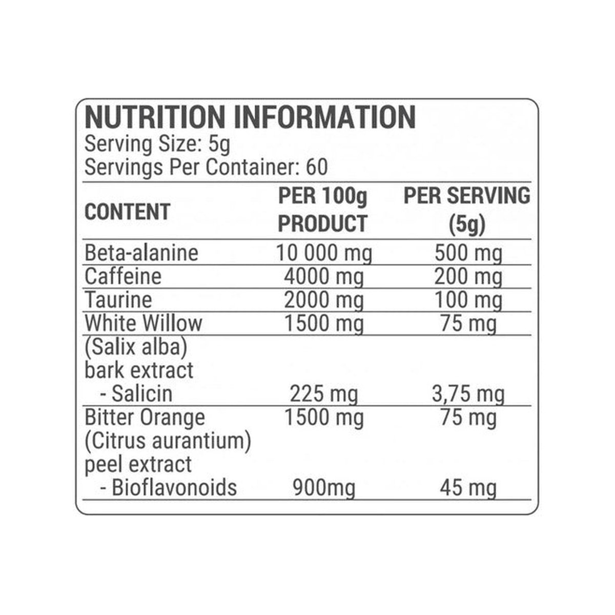 DY Nutrition BlackBombs Powder - Produktansicht 2
