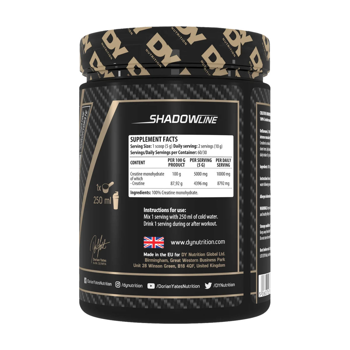 DY Nutrition Creatine Monohydrate - Produktansicht 2
