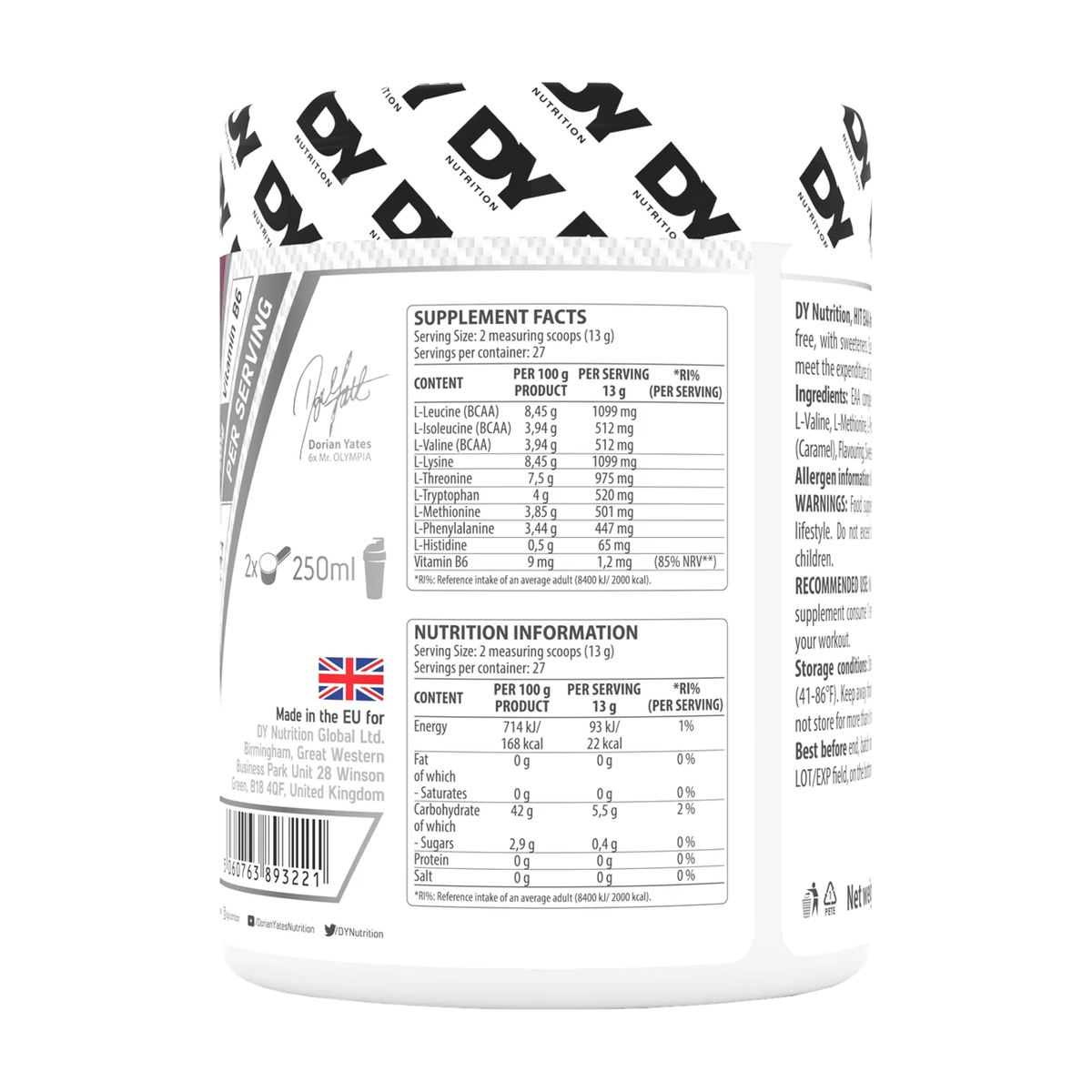 DY Nutrition HIT EAA Amino Acid Complex - Produktansicht 6