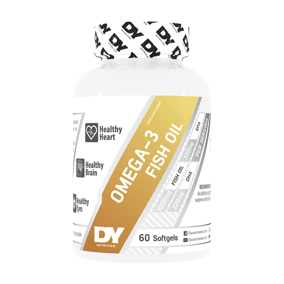 DY Nutrition Omega 3 Fish Oil - 60 gels