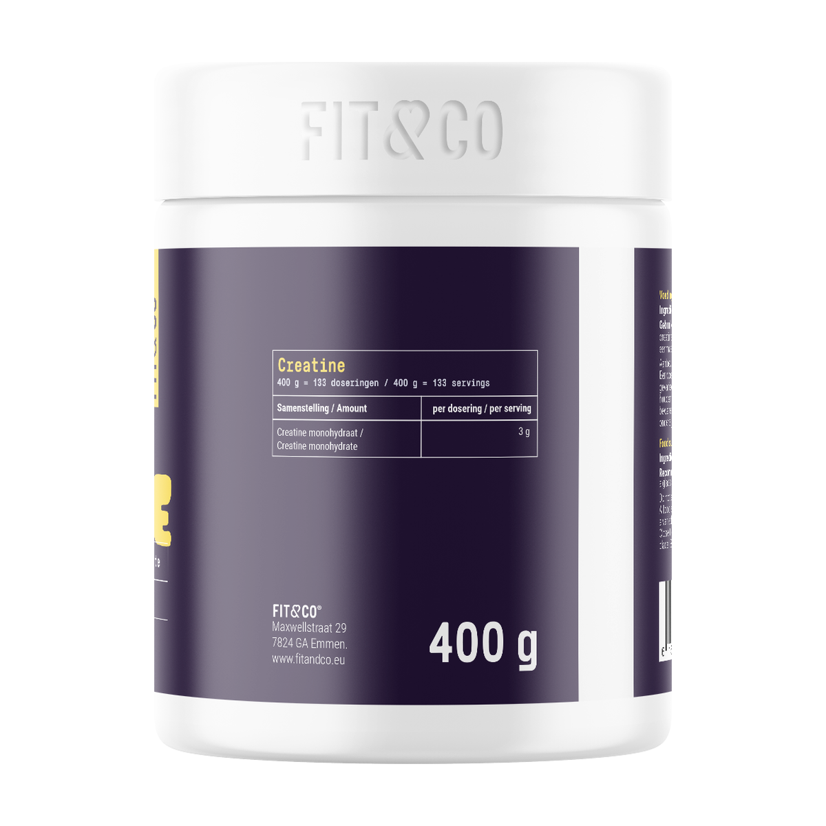 Fit & Co Creatine Monohydraat - Product view 2