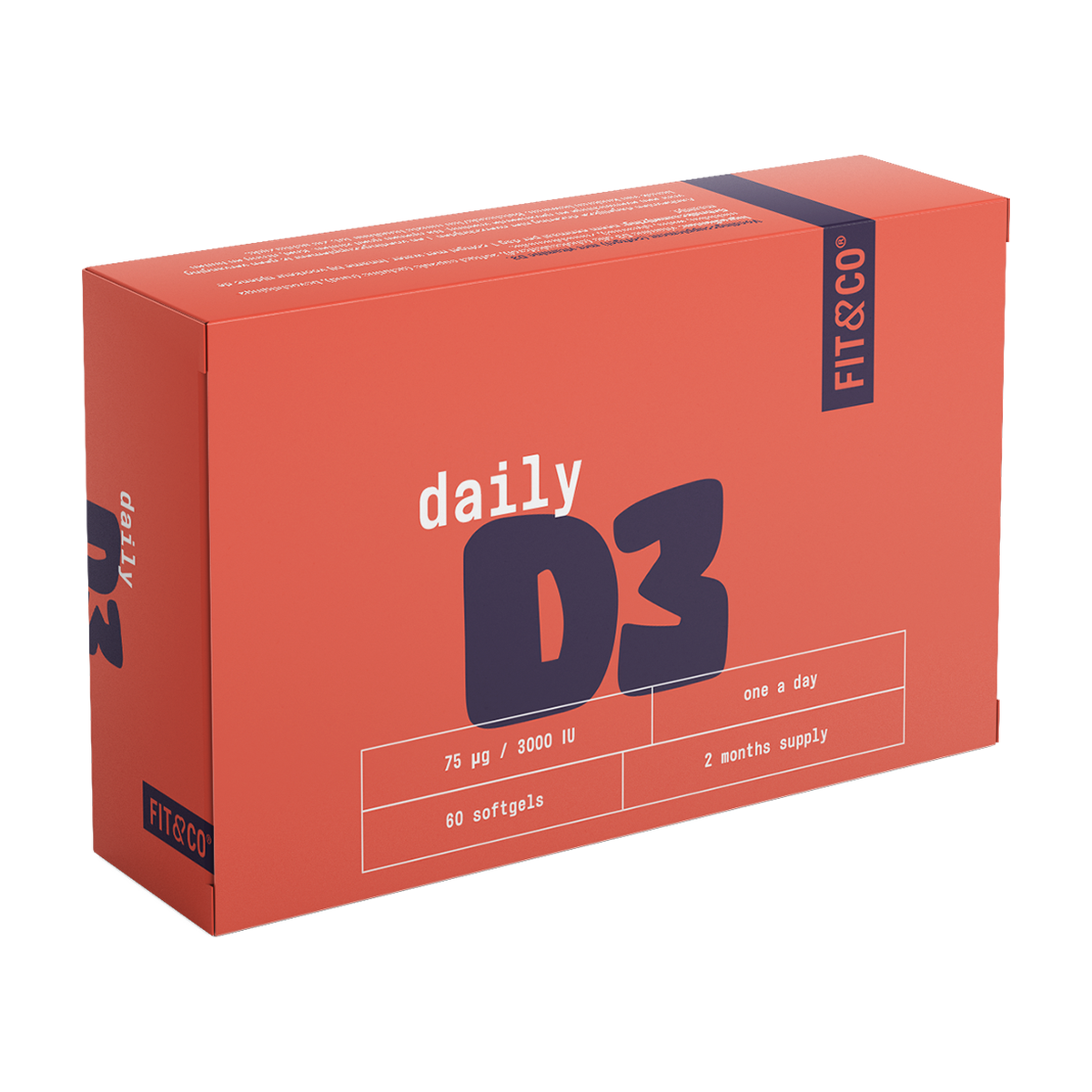 Fit & Co Daily D3 - 60 softgels