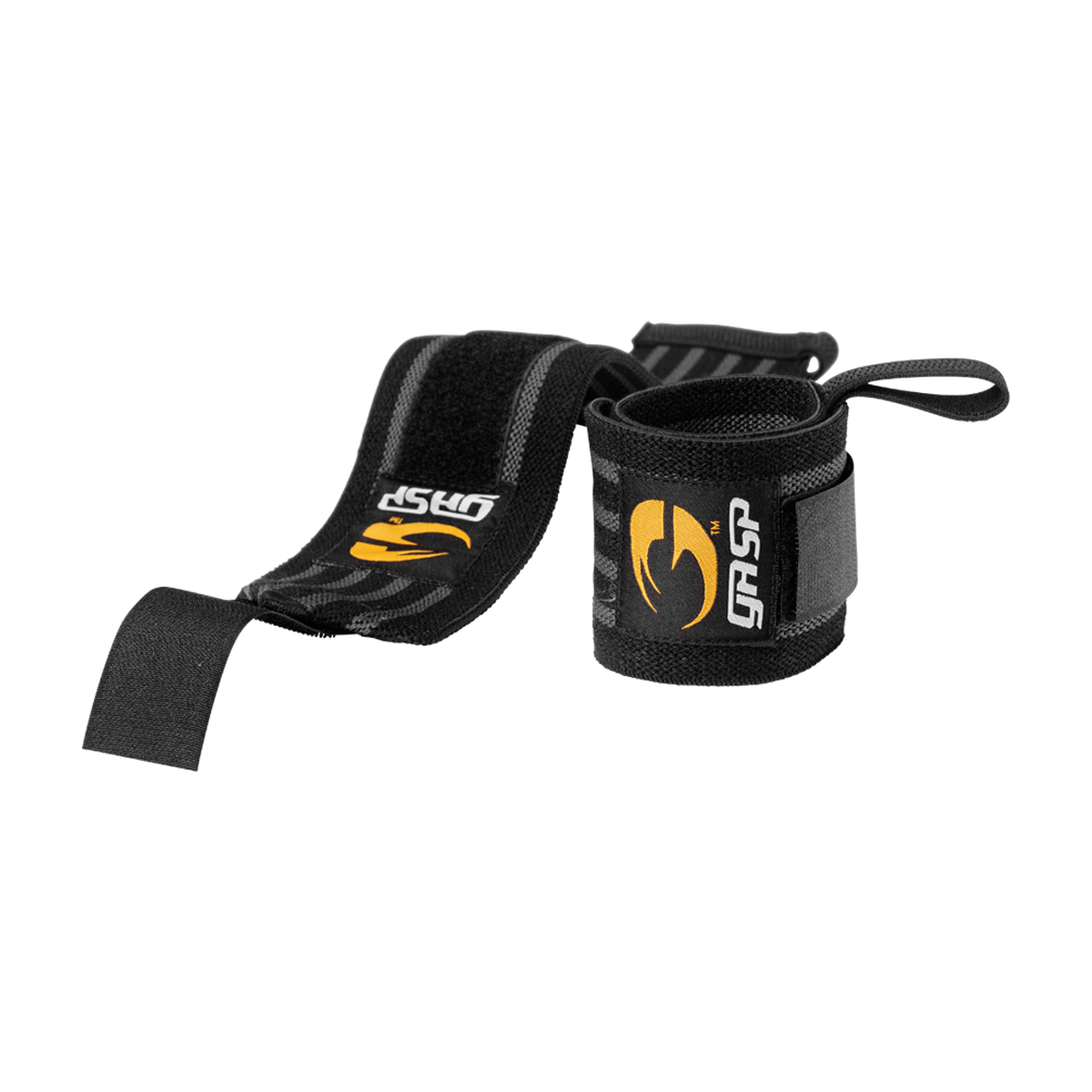 GASP Hardcore Wrist Wraps - Black/Grey