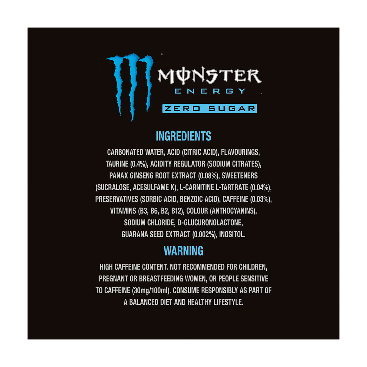 Monster Energy Absolutely Zero - Product view 3