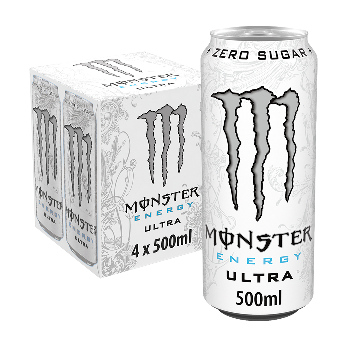 Monster Energy Ultra White (4 x 500 ml)