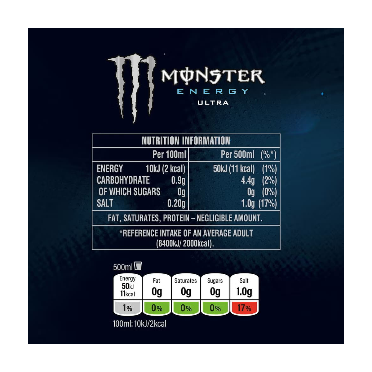 Monster Energy Ultra White (4 x 500 ml) - Product view 3