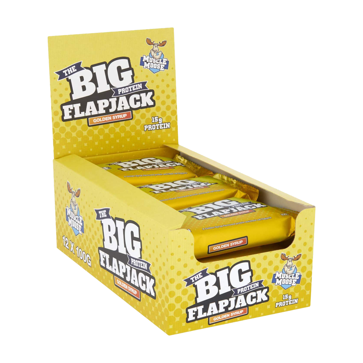 Muscle Moose Big Protein Flapjack - 12 x 100 g