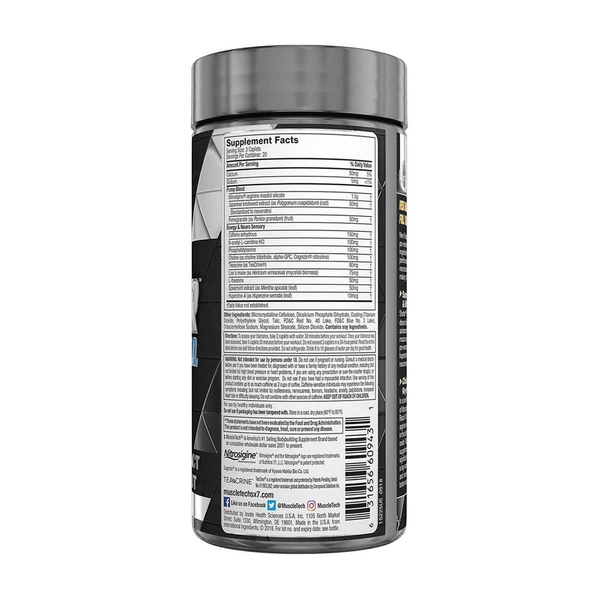 MuscleTech Black Onyx Neuro NO - Produktansicht 2