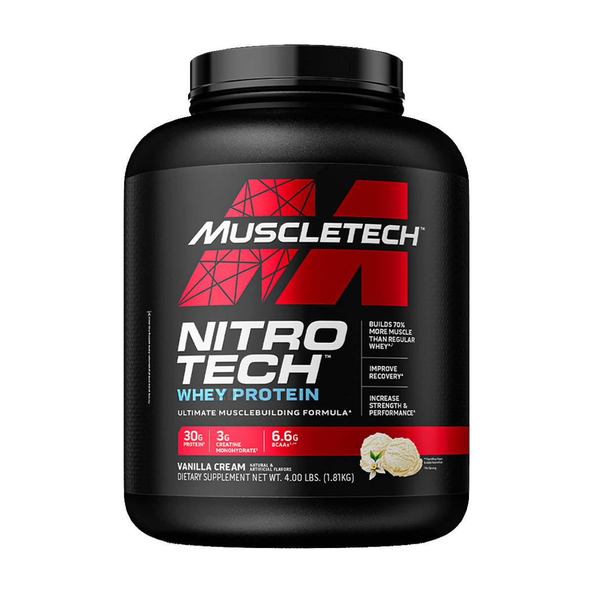 MuscleTech Nitro Tech Whey Protein - 908 g