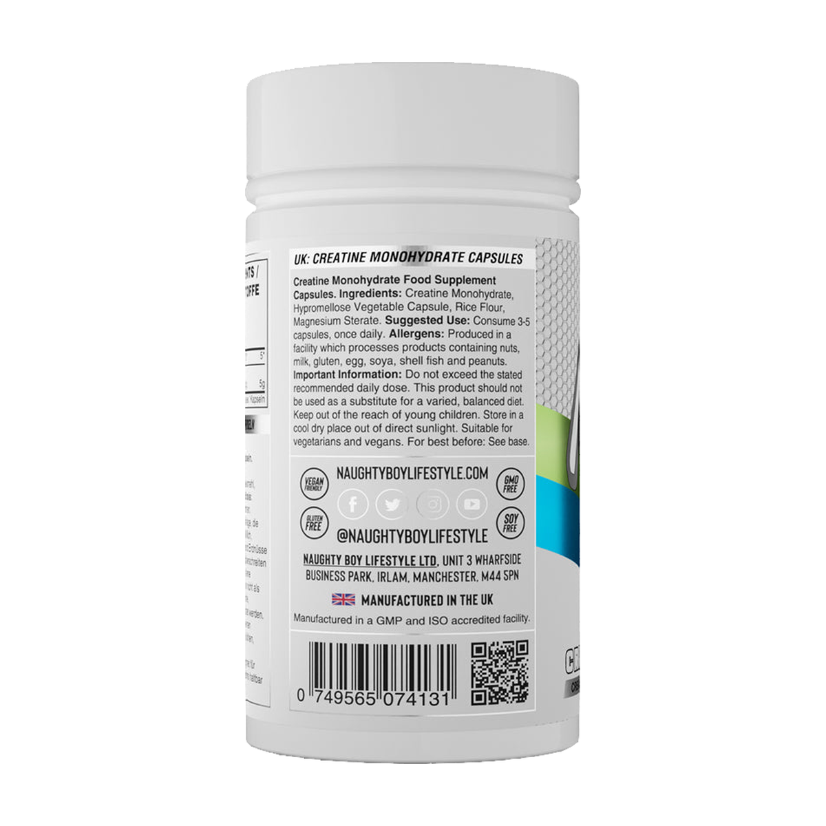 Naughty Boy Creatine Capsules - Product view 3
