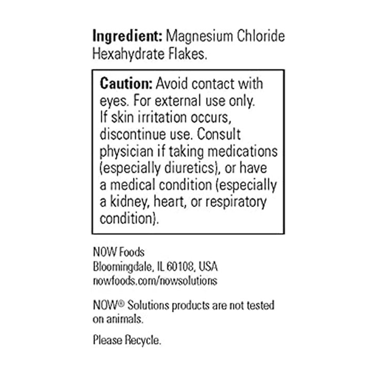 NOW Foods NOW7738 Magnesium Flakes - Produktansicht 2