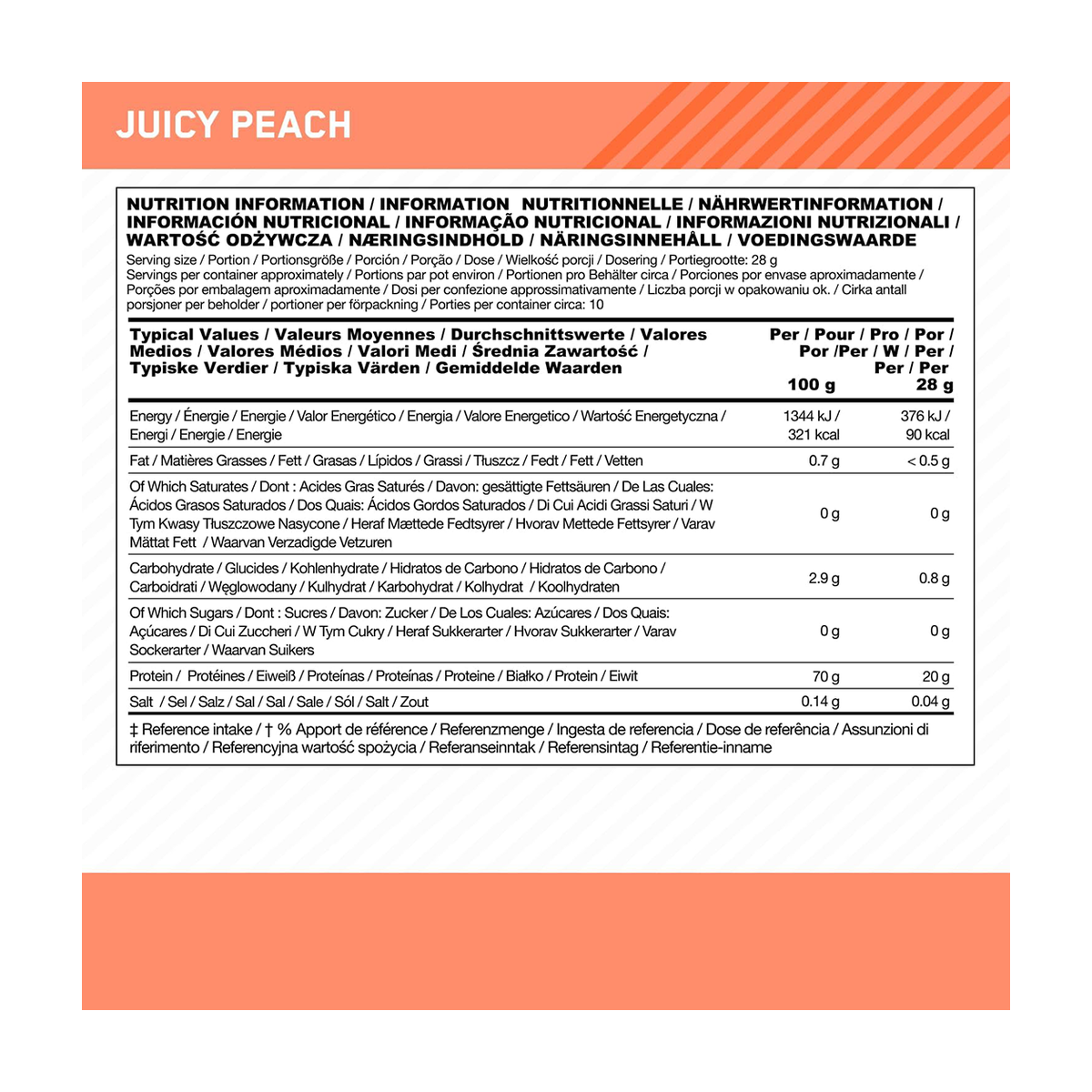 Optimum Nutrition Clear Protein 100% Plant Protein Isolate - Product view 6