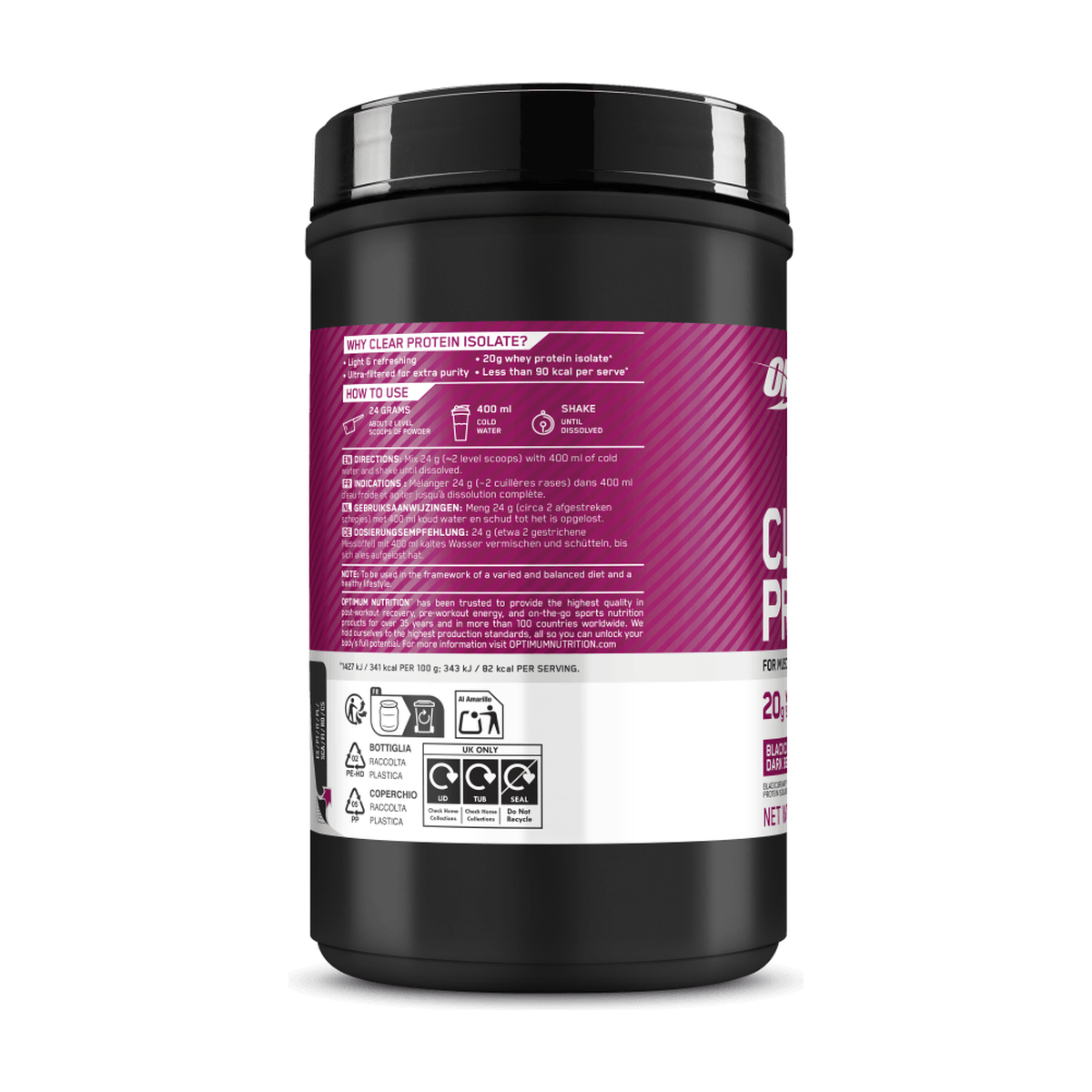 Optimum Nutrition Clear Protein Isolate - Produktansicht 6