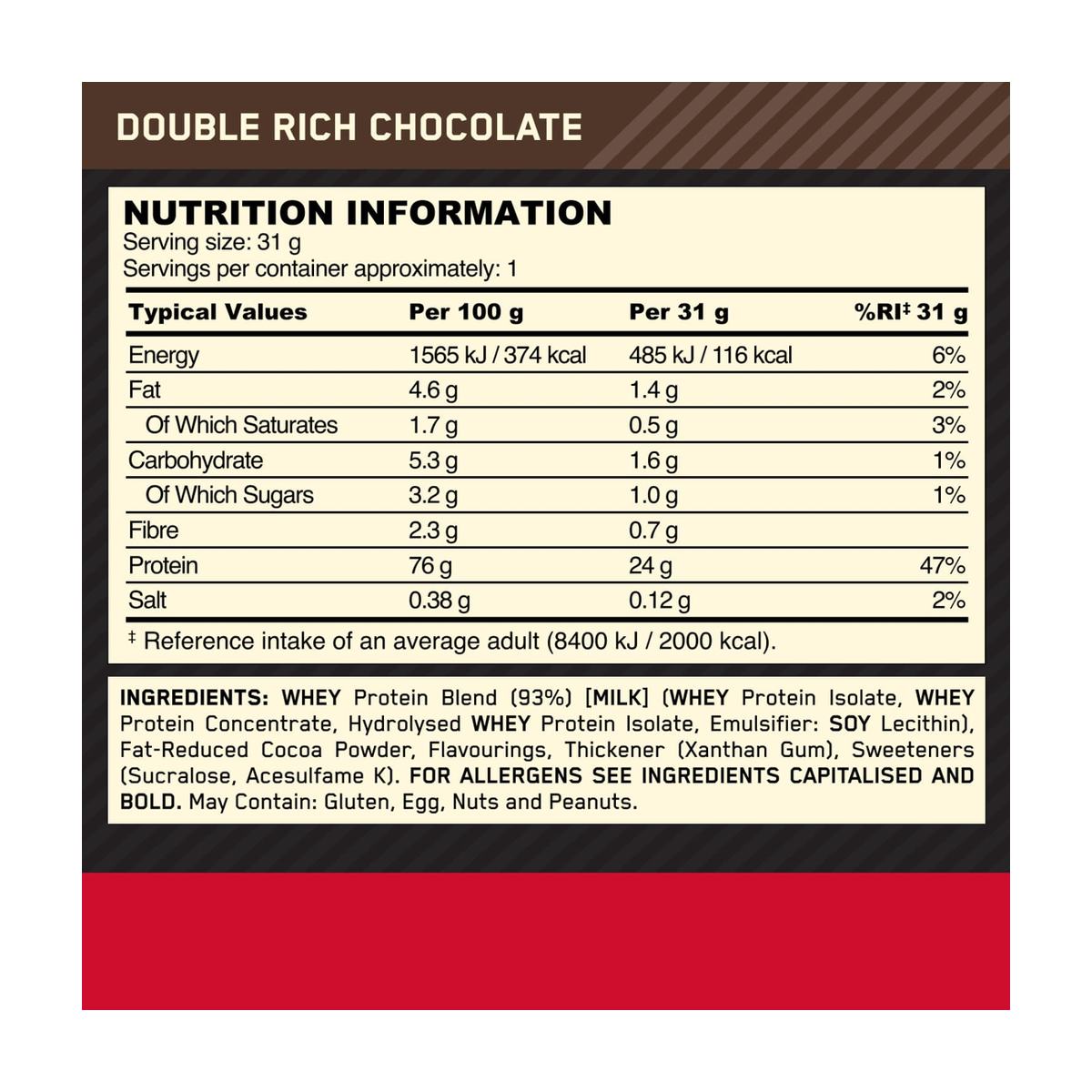 Optimum Nutrition Gold Standard 100% Whey Sachets - Product view 4