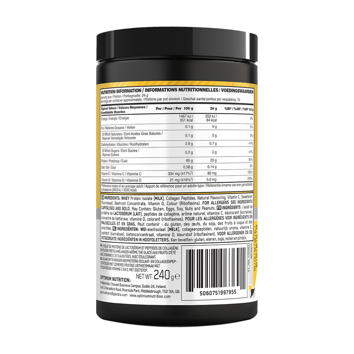Optimum Nutrition Gold Standard Clear Whey + Collagen - Produktansicht 5