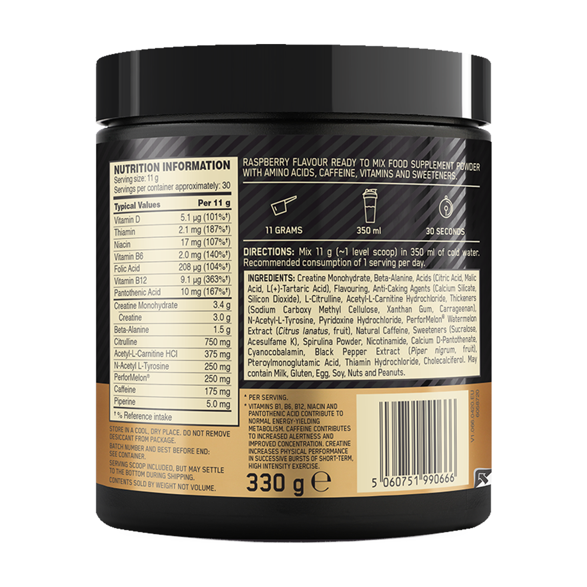 Optimum Nutrition Gold Standard Pre-workout - Product view 7