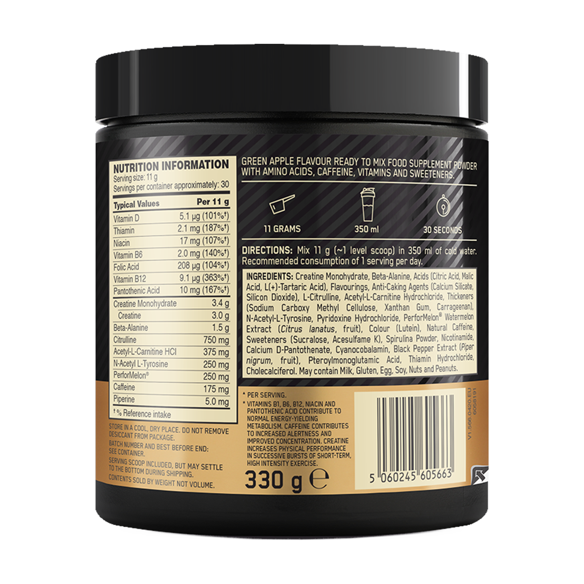 Optimum Nutrition Gold Standard Pre-workout - Product view 9